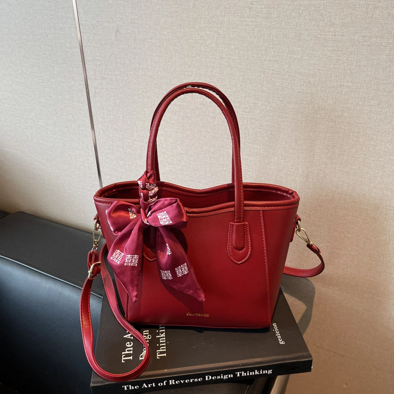 婚包大容量包包女小众平常可用红色手提包2025新款结婚专用单肩包