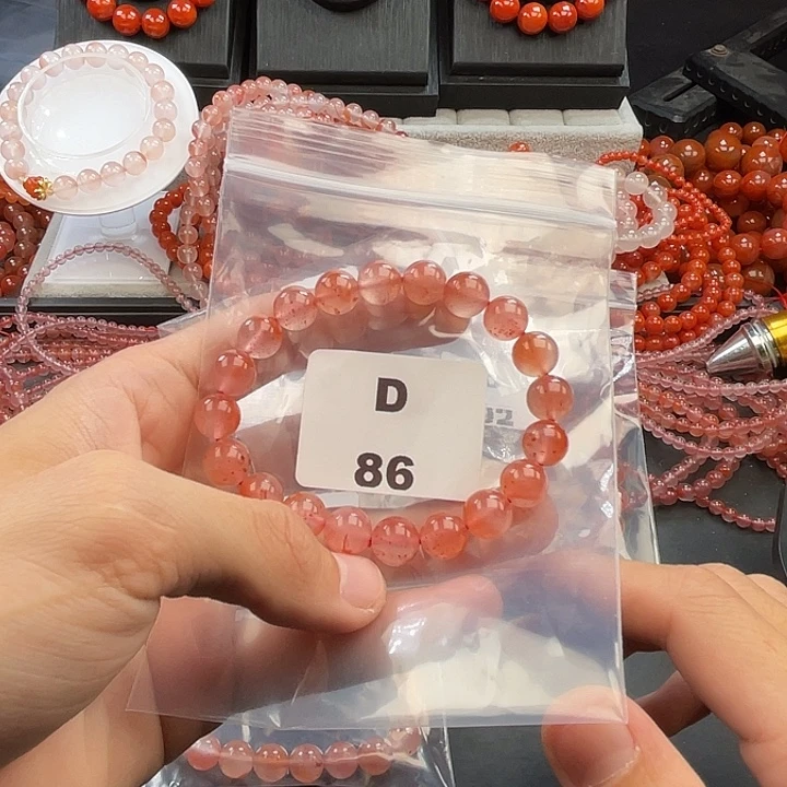 南红玛瑙未镶嵌多样性发货默认微瑕称重9mm