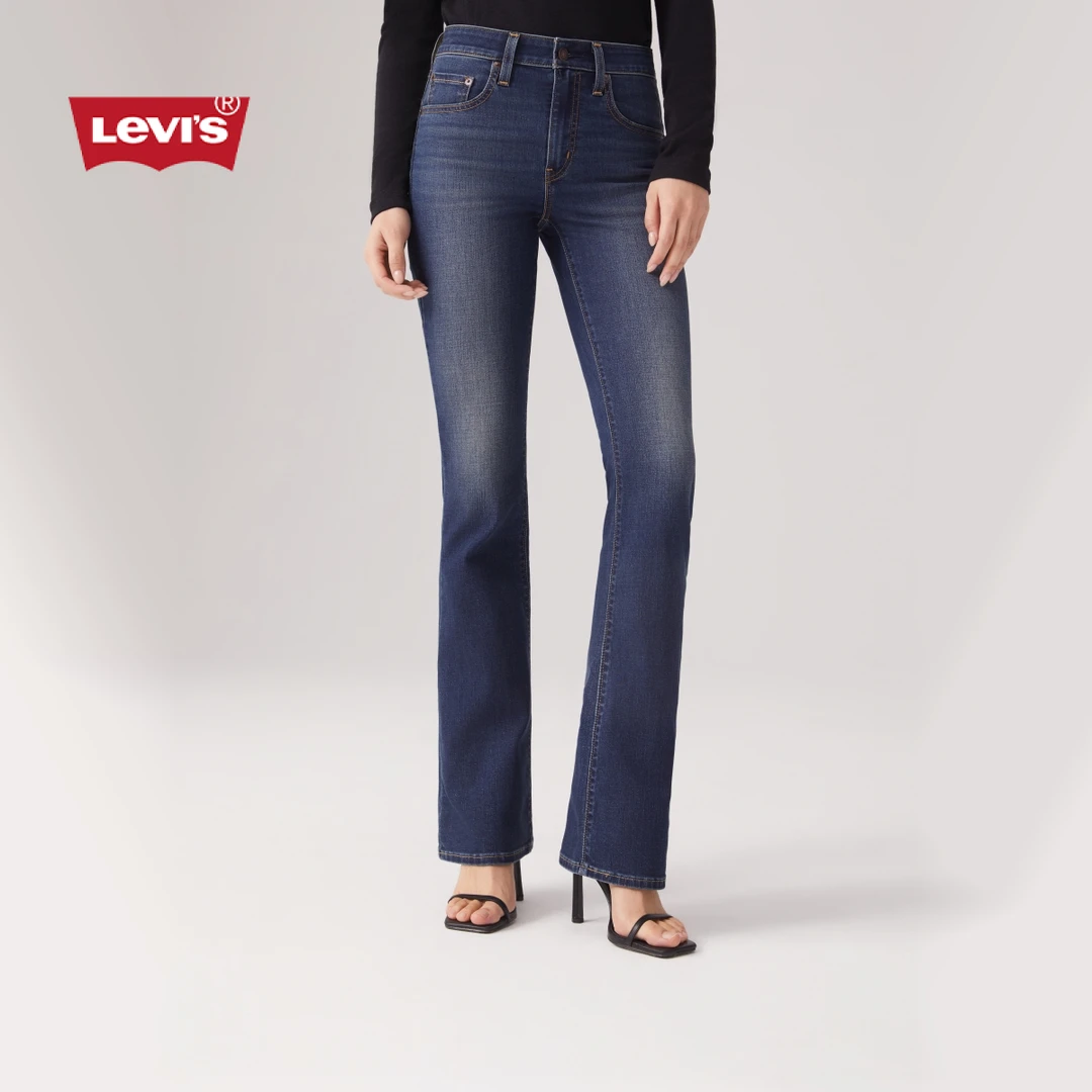 Levi's李维斯25夏新款女士街头气质725高腰微喇牛仔裤18759-0259