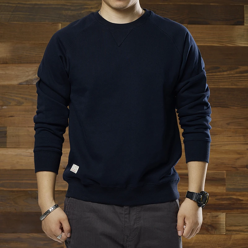 AK ARMY圆领卫衣男士春秋季新款阿美咔叽美式复古休闲套头长袖