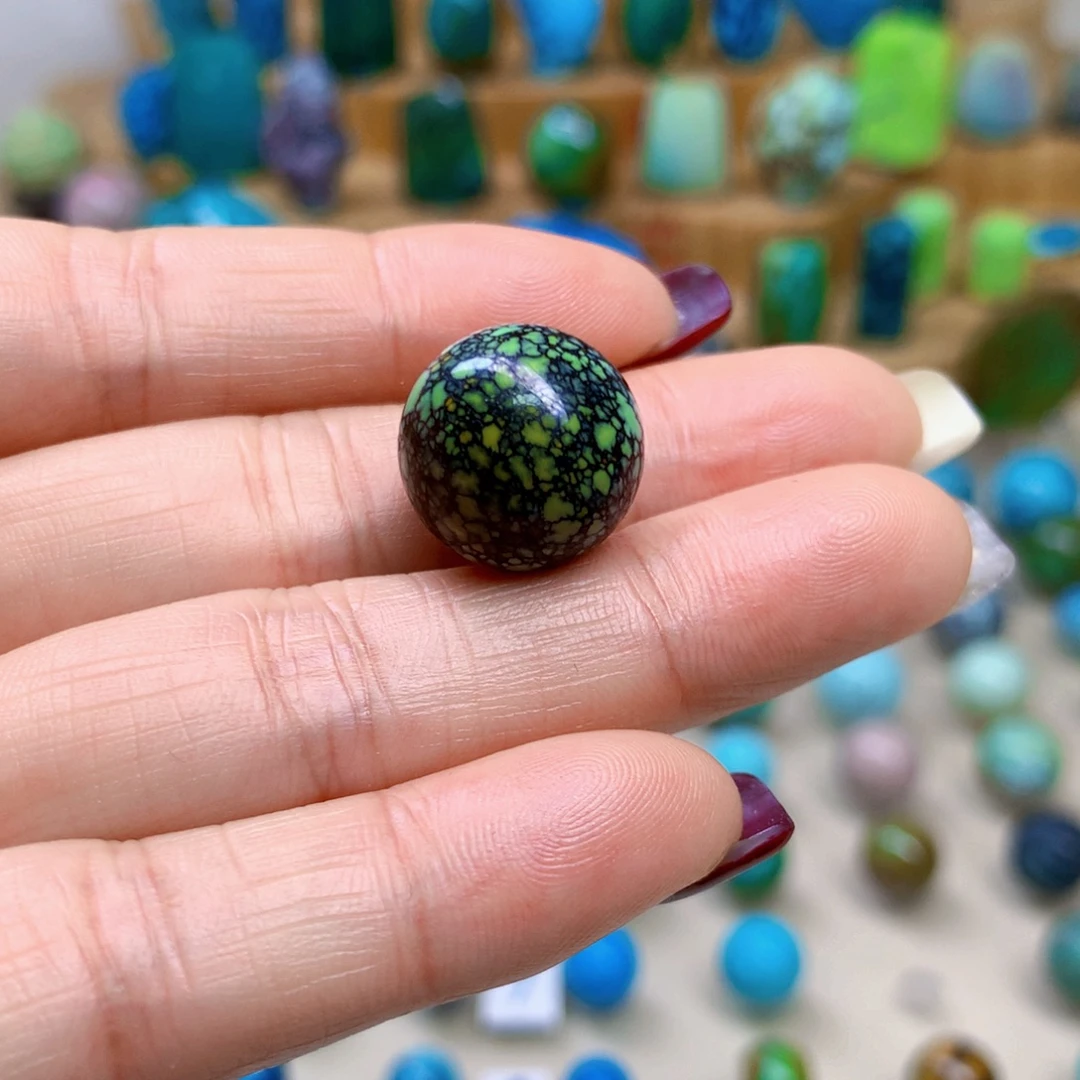 绿松石未镶嵌三彩随行