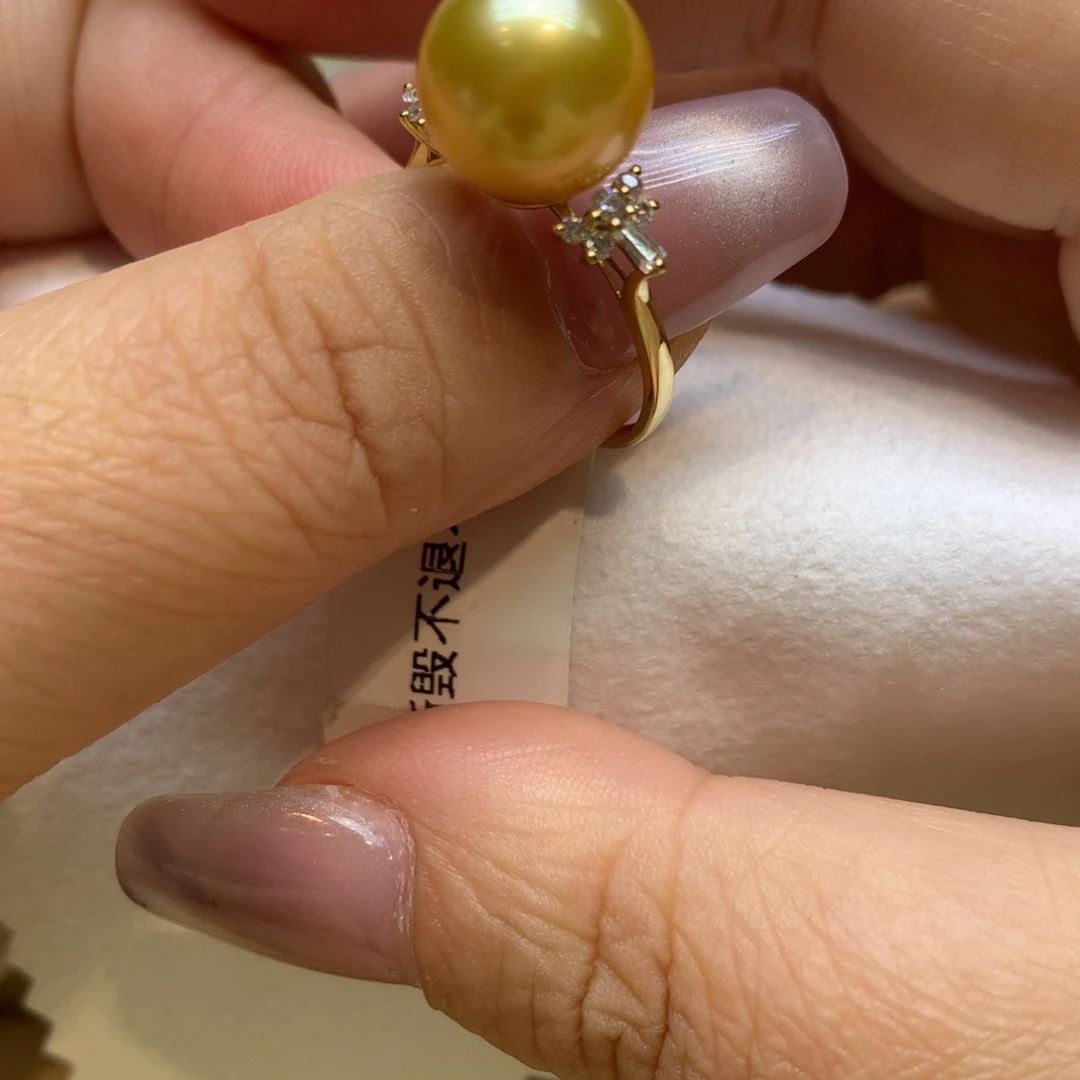 未镶嵌戒指海水珍珠