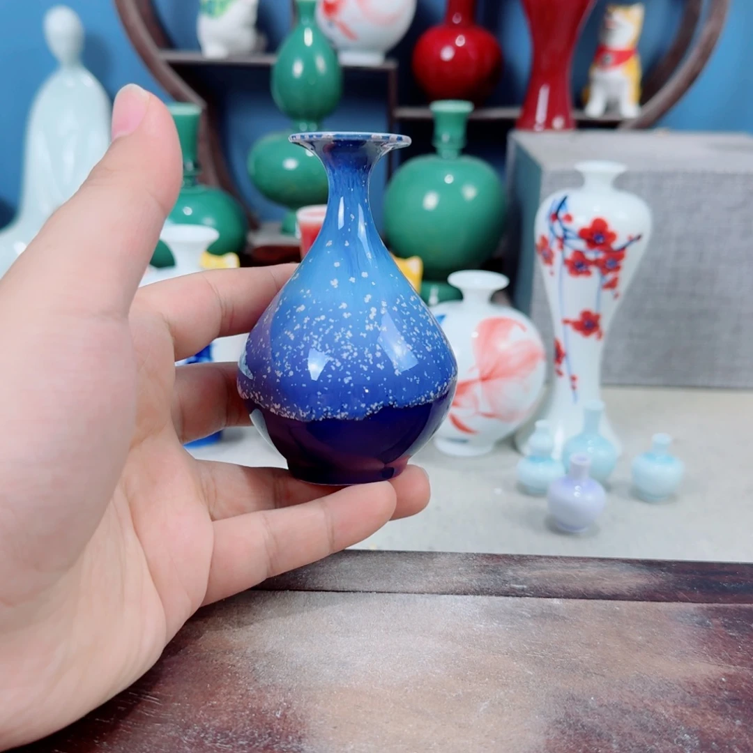 陶瓷手工小花器摆件