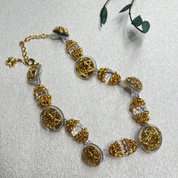 铜合金琉璃项链 【六六中古】孤品复古项链aw9964