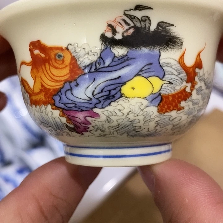 摆件景德镇陶瓷主人杯23456