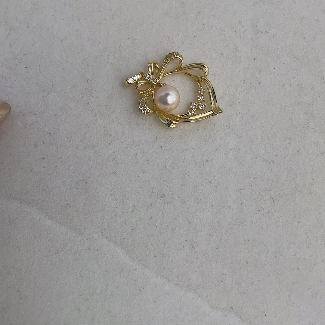海水珍珠吊坠(不含链)银S925镶嵌