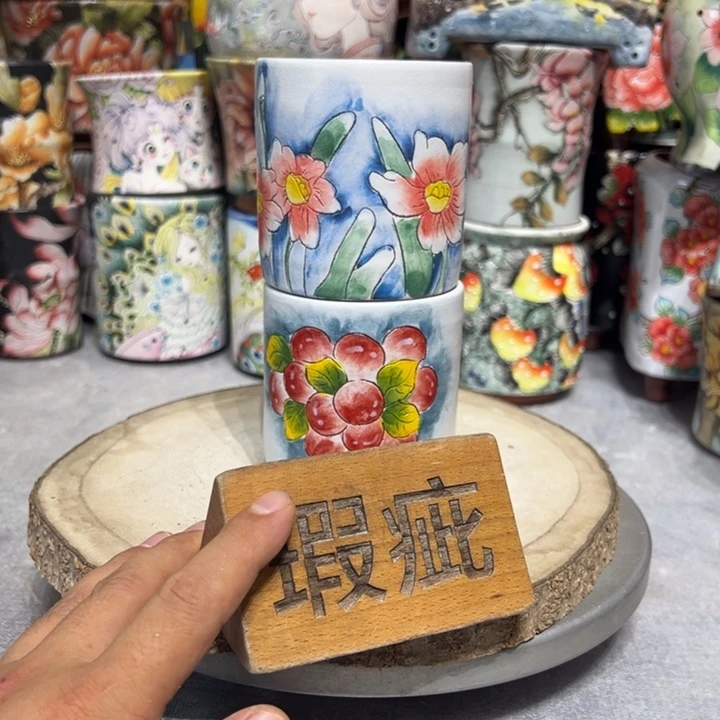 景德镇红陶精品手绘陶瓷