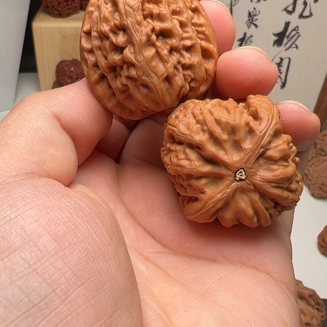 三***千吊坠文玩核桃红锦鲤