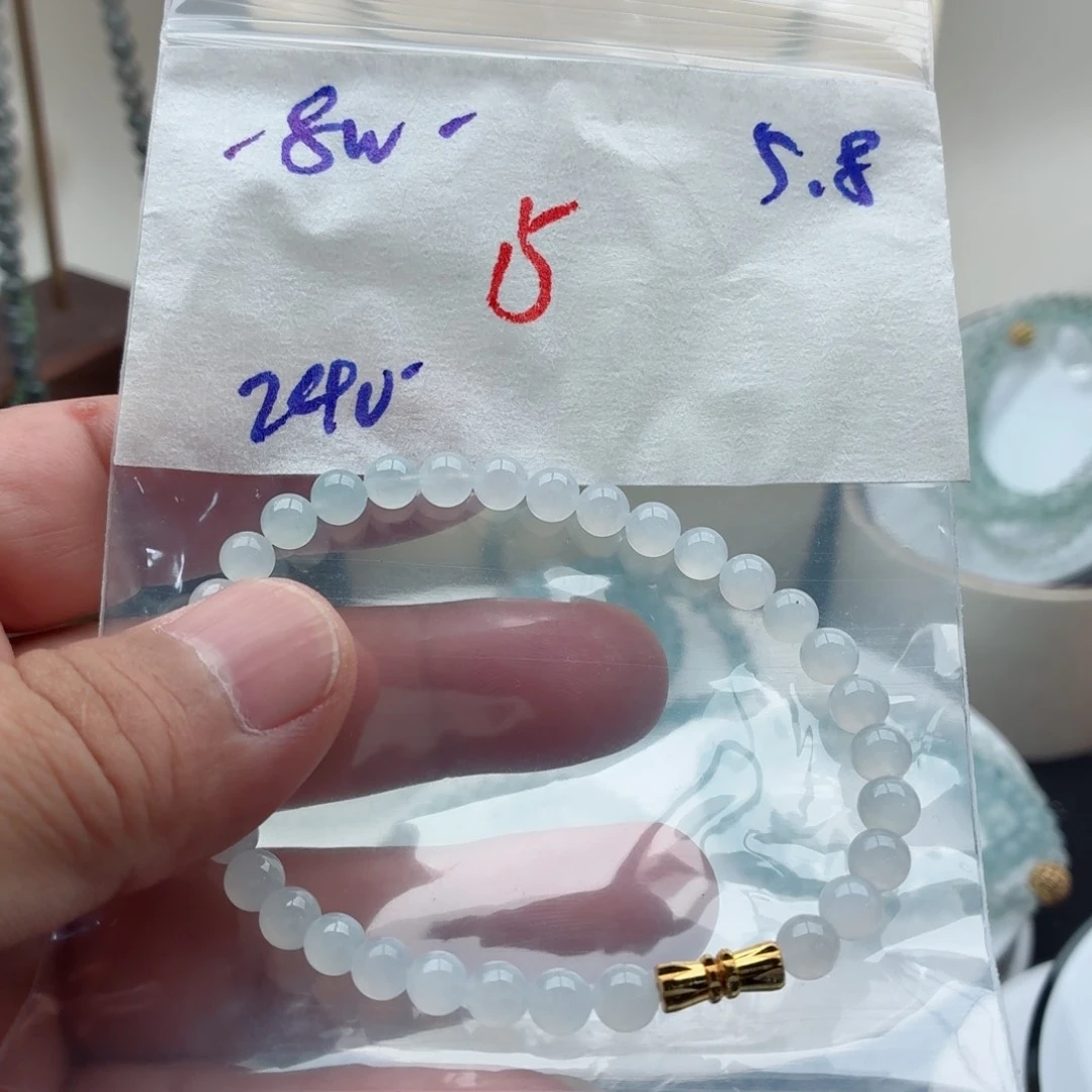 定制翡翠未镶嵌翡翠珠链
