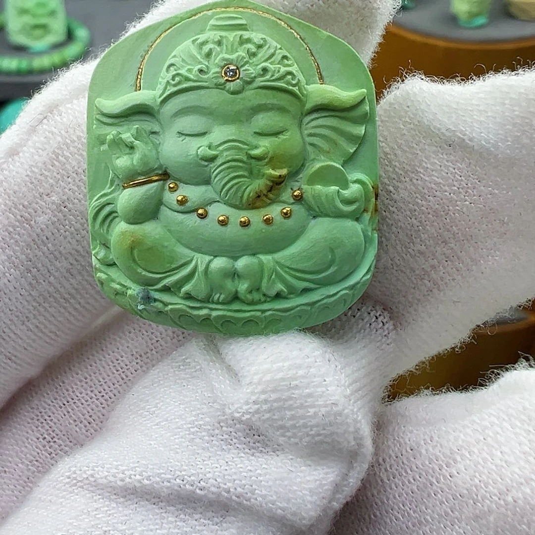 绿松石菜籽黄绿松石Z未镶嵌