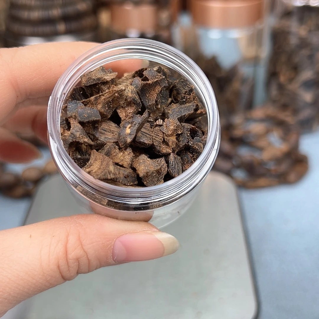 沉香木手把件奇楠黑棋高端边角老料20克