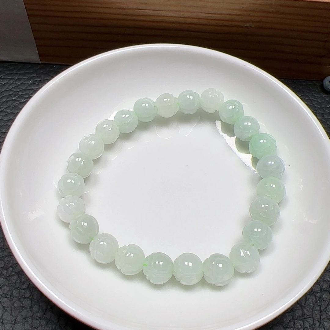 【闪购商品】未镶嵌手链翡翠不***喵卡8