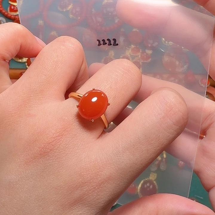 南红玛瑙银S925镶嵌13+耳饰