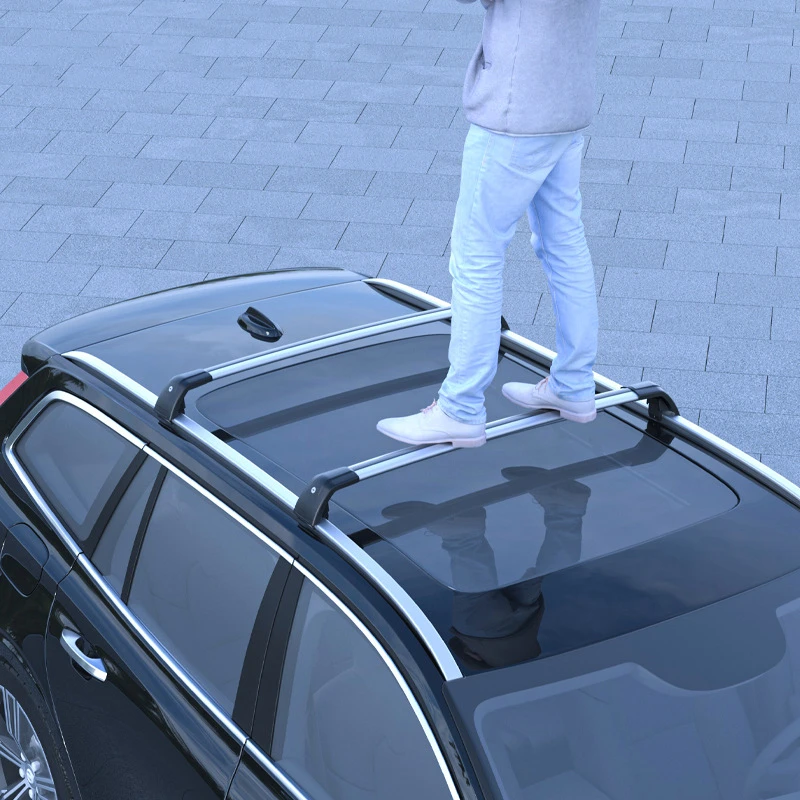 厂家直销汽车车顶行李架一体式横杆铝合金车载旅行架框载重车顶架