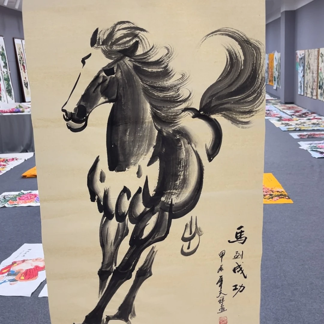 国画国画老师手绘作品