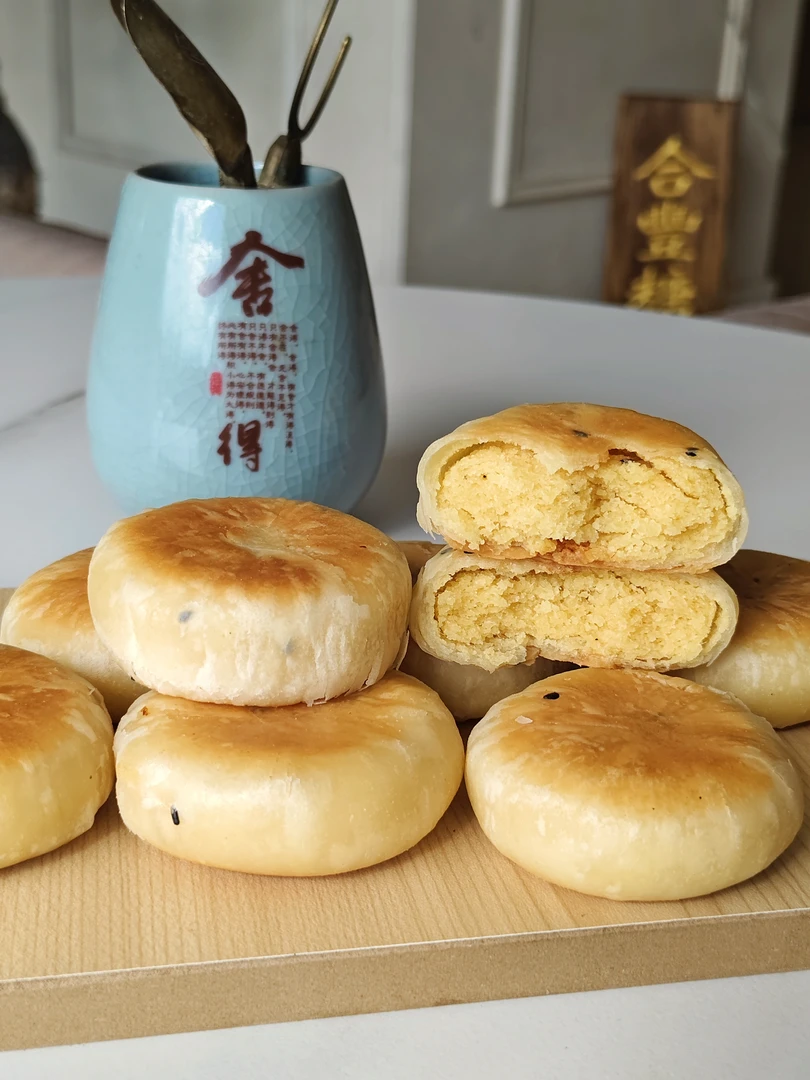 惠来绿豆饼合丰糖饼家340克低油低糖一条十个装