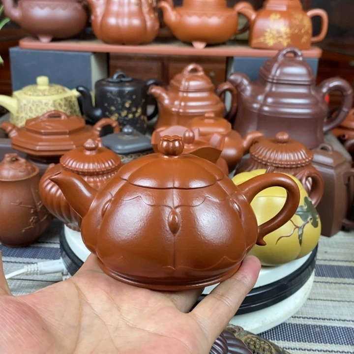 紫砂茶壶莲心200cc原矿赵庄朱泥特特价