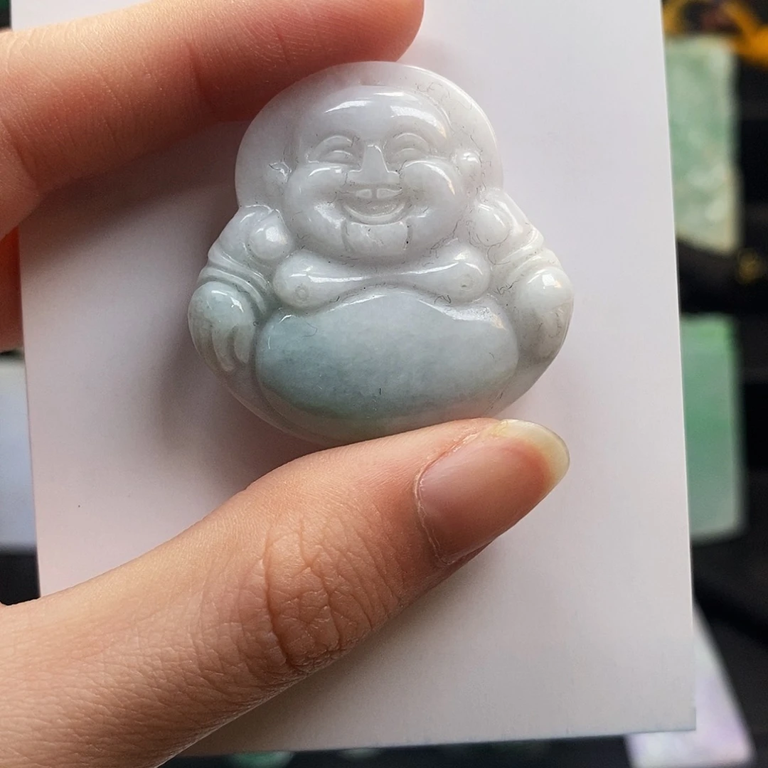 翡翠颈饰未镶嵌翡翠A货一物一证