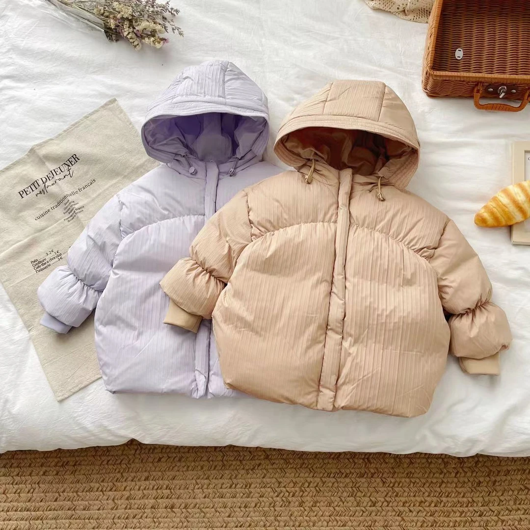 【现货】KL7E6601冬季新款儿童羽绒服宝宝连帽女童羽绒外套