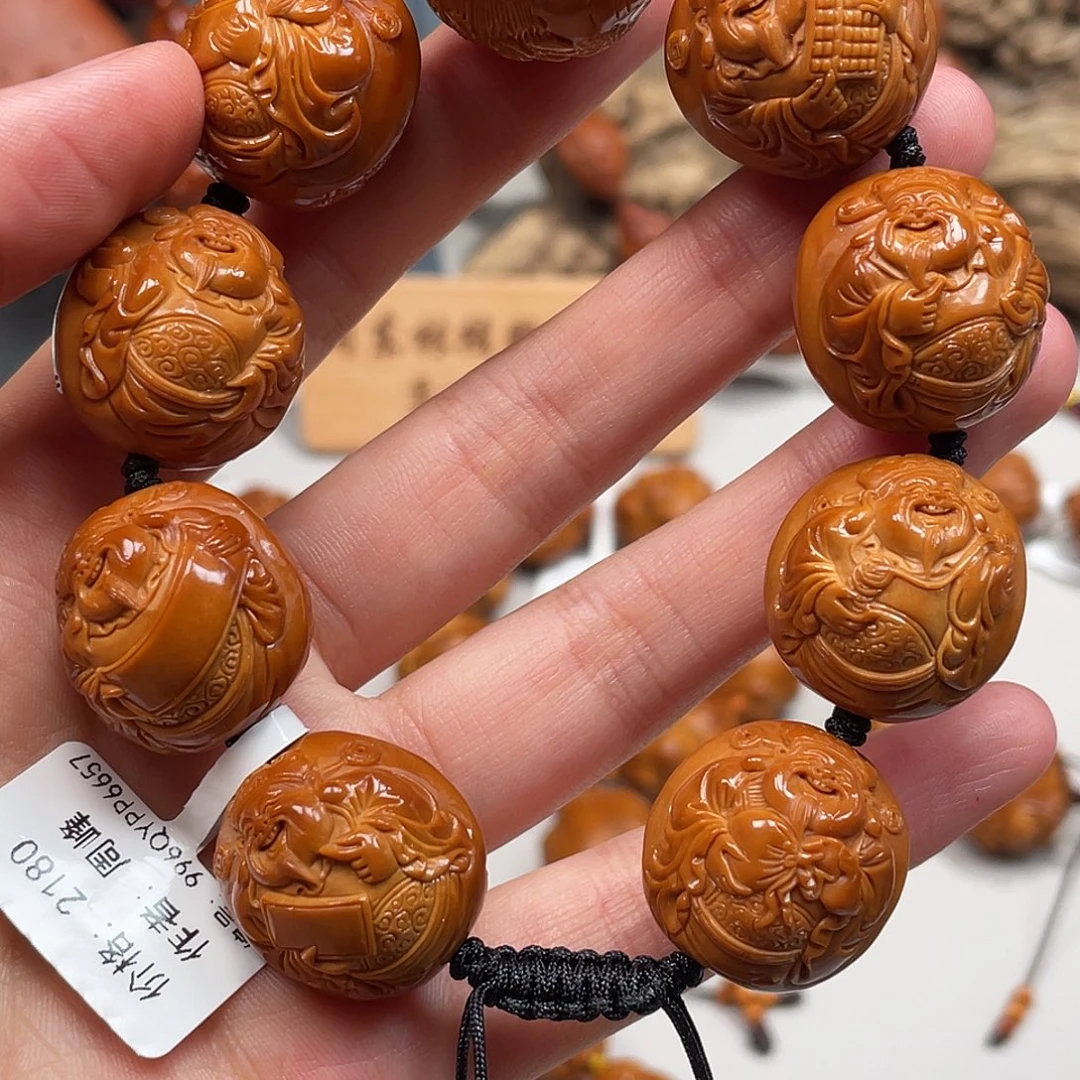 橄榄核手串/手链风景财神2.1 2.2