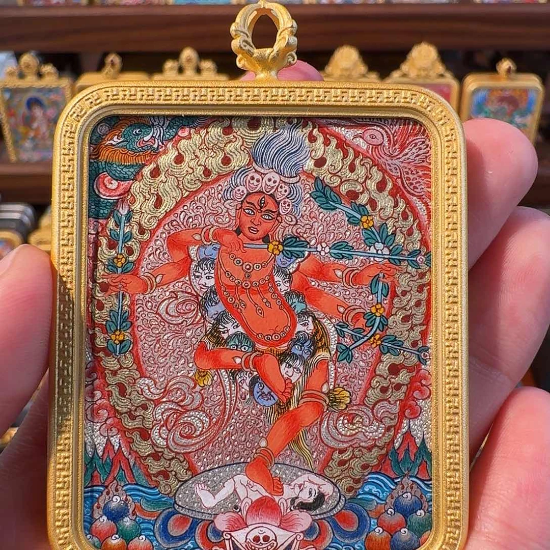 吊坠纯手绘热卡作明老师