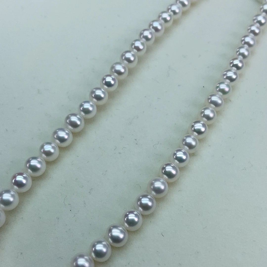 淡水珍珠6/6.5极强光炫彩干净银S925镶嵌