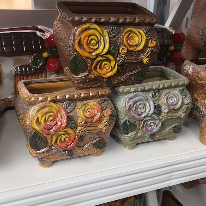紫砂花盆粗陶材质多肉花盆