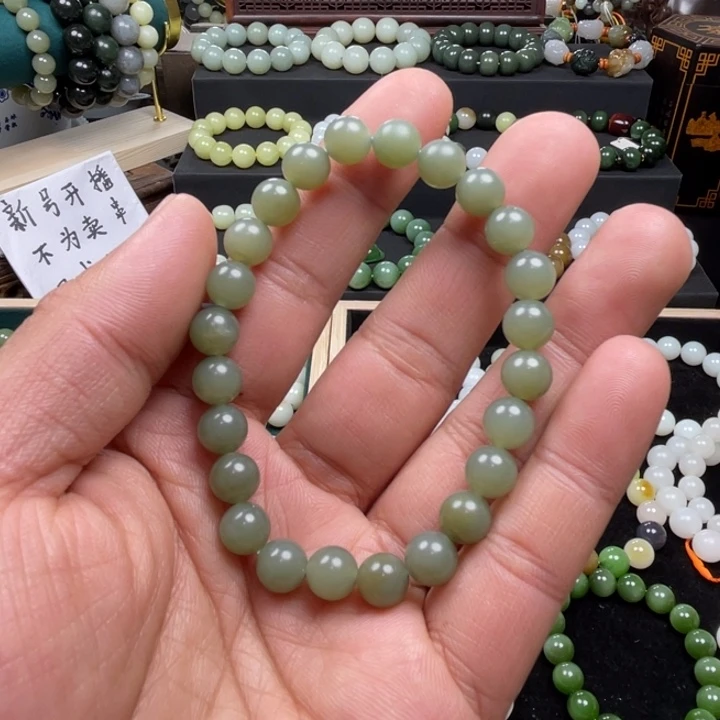 和田玉手串未镶嵌