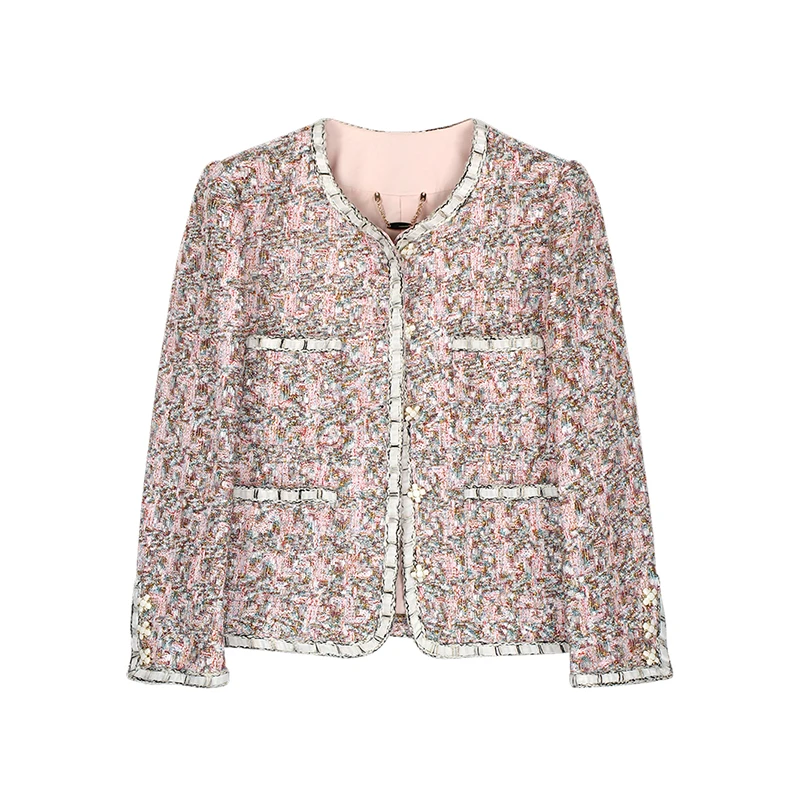 【龙哥质造】高定精致设计款贵气特种纱上衣小香风粗花呢外套130111