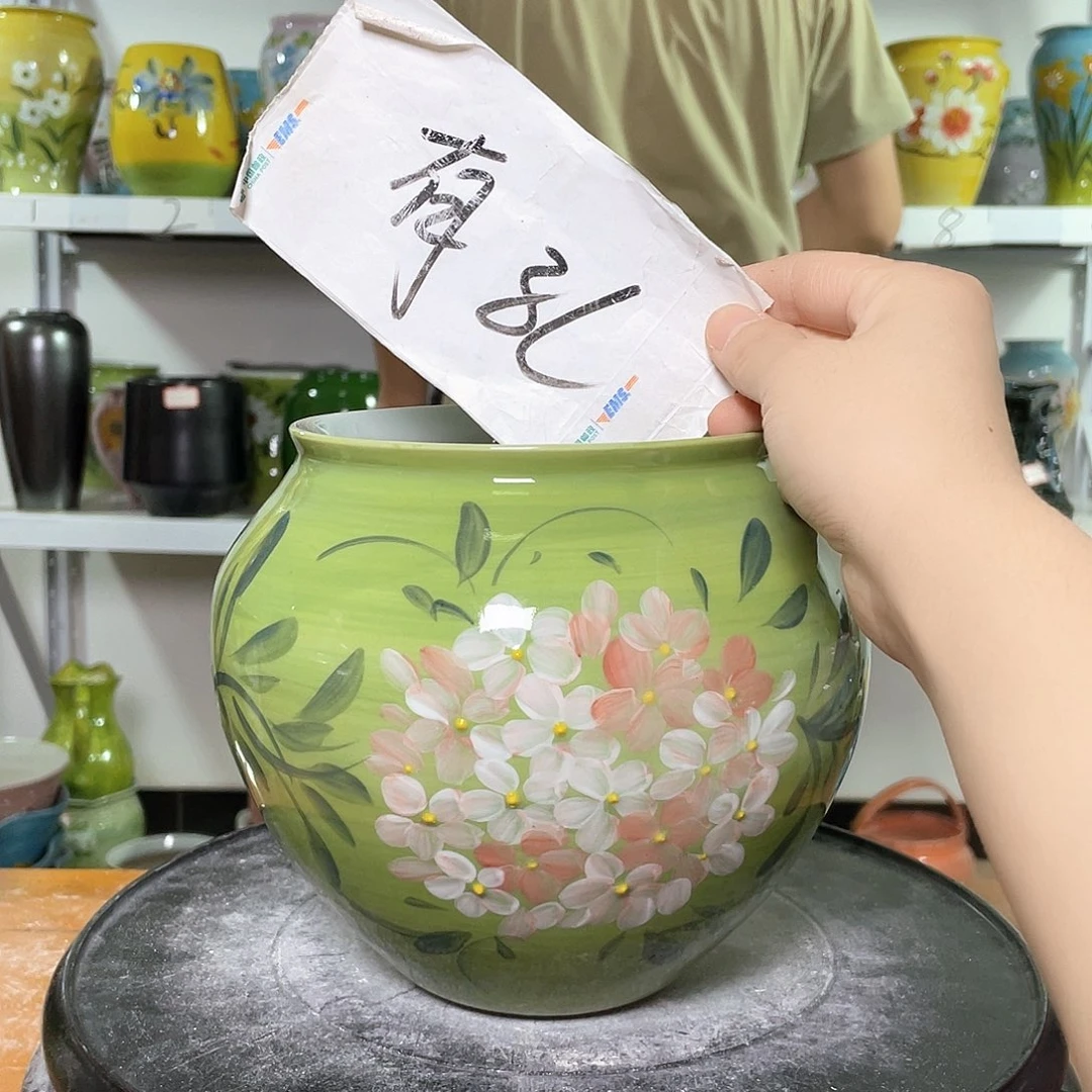 景德镇陶瓷花盆花器暇258