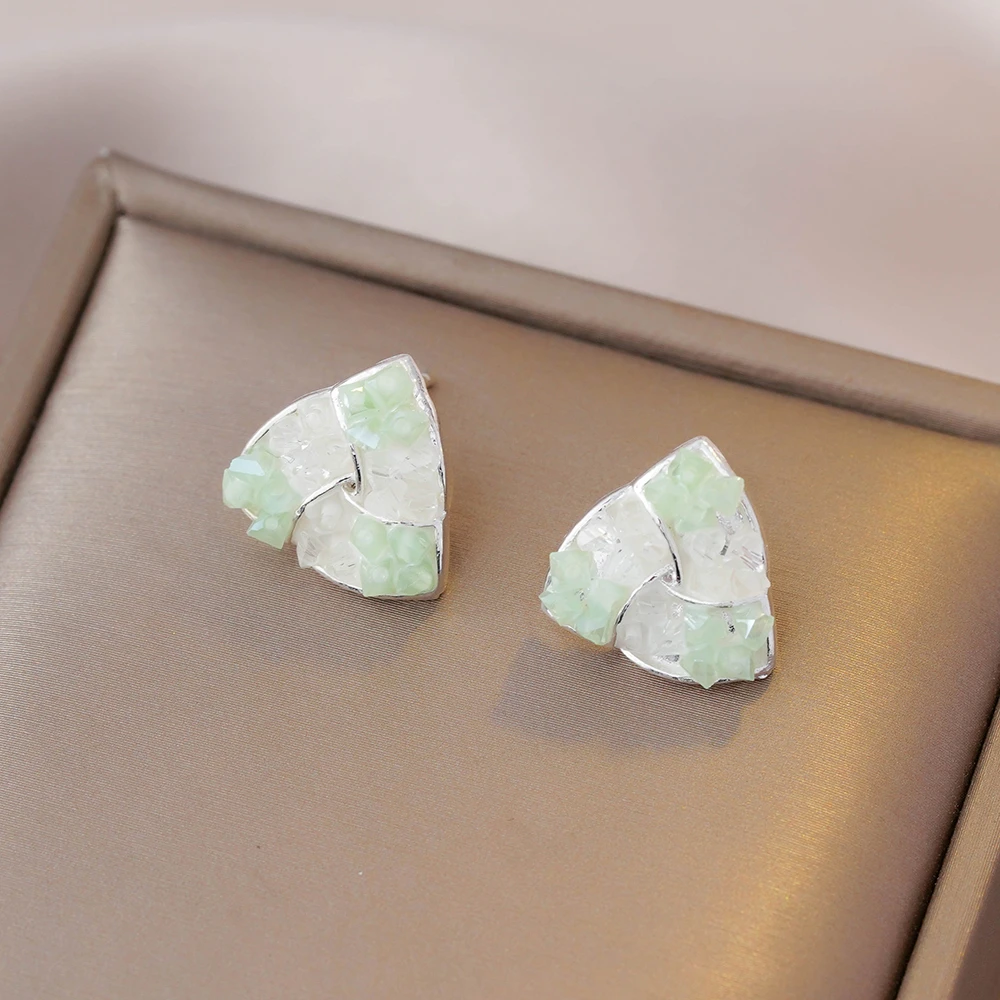 铜合金耳饰 气质时尚百搭复古简约ins清新设计感耳饰N1982