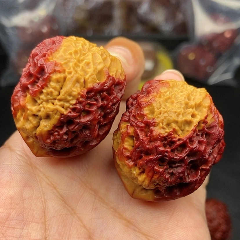 【闪购商品】把件文玩核桃37尺铁狮子球