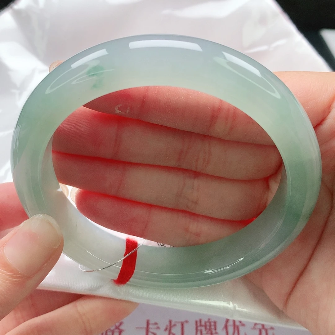 翡翠未镶嵌手镯60圈