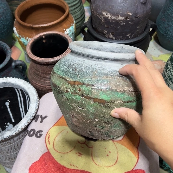 粗陶盆默认打孔高15口13