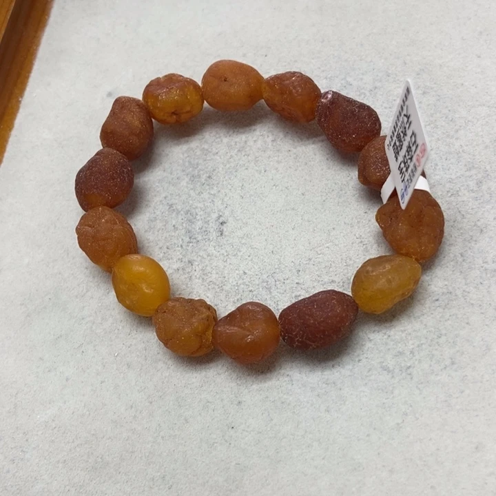 未镶嵌蜜蜡裸石手串