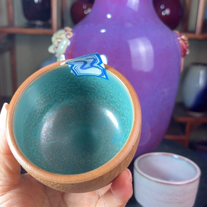 厚****瓷片钧瓷手工艺品杯子