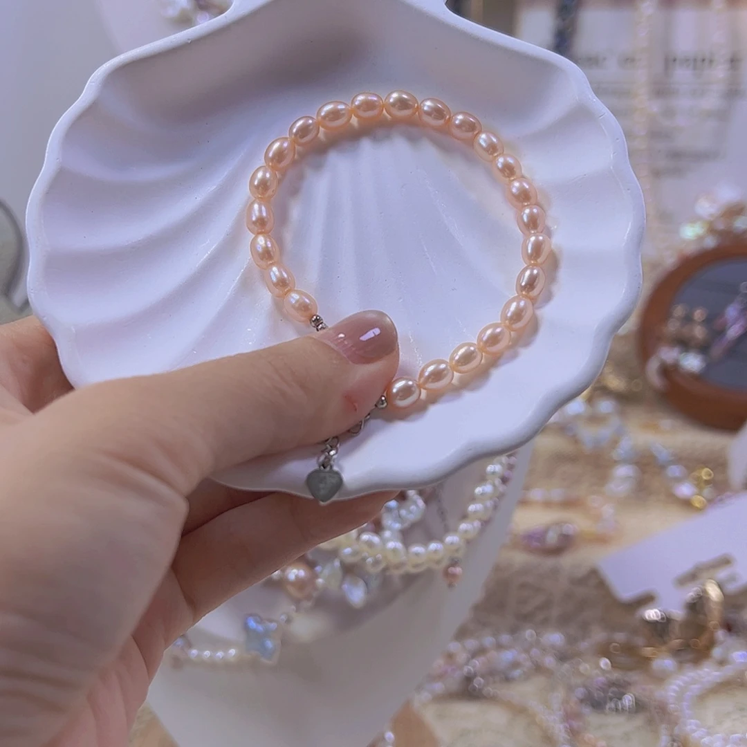 淡水珍珠手绳银S925镶嵌