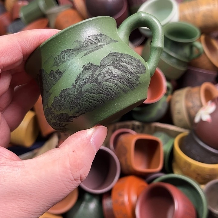紫砂茶杯全手工紫砂主人杯