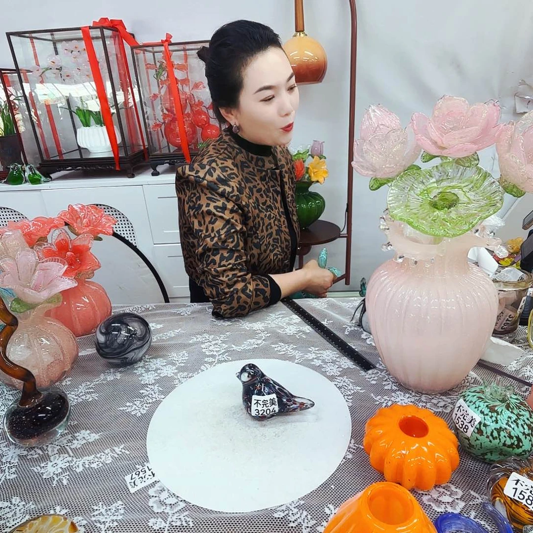 3204不完美琉璃花瓶花器艺术品