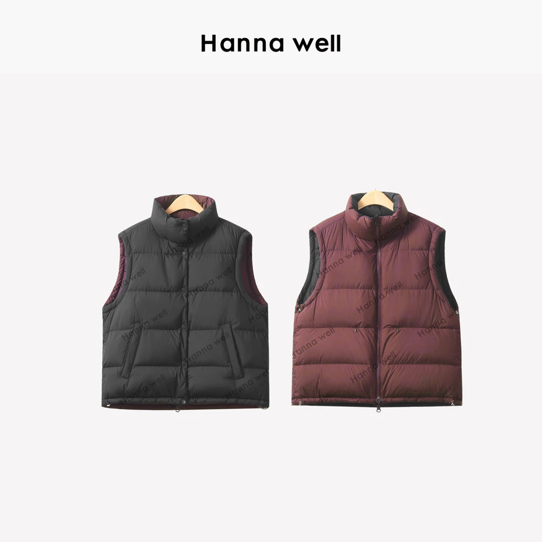 妞墩自制“双面穿马甲”定染色！超显白保暖叠穿羽绒背心 MJ4C8873