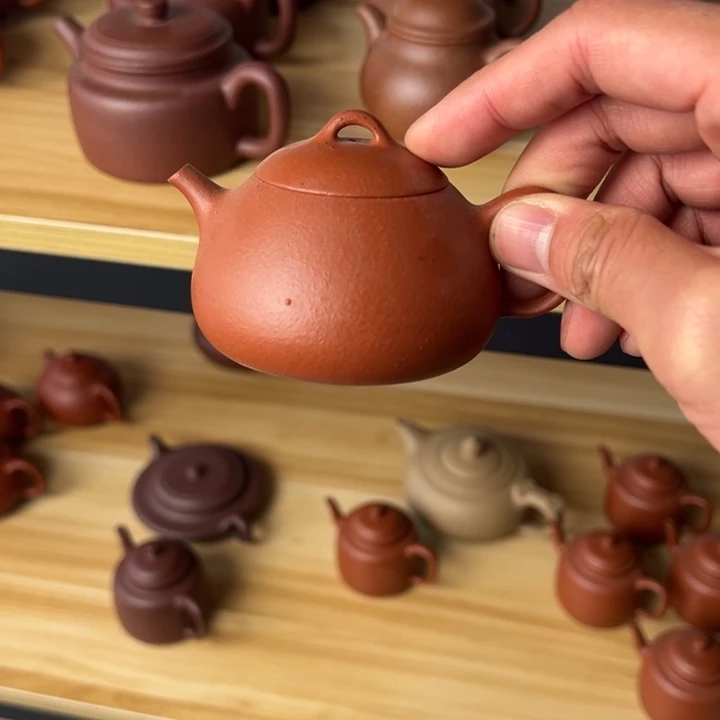 紫砂茶壶薛***?微瑕朱泥冬心115cc