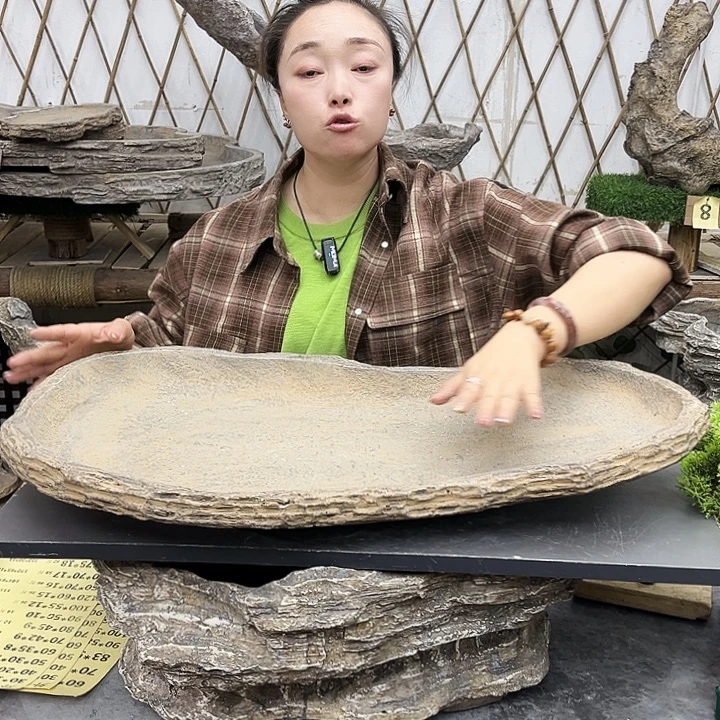 盆景盆异性花盆鱼缸w80