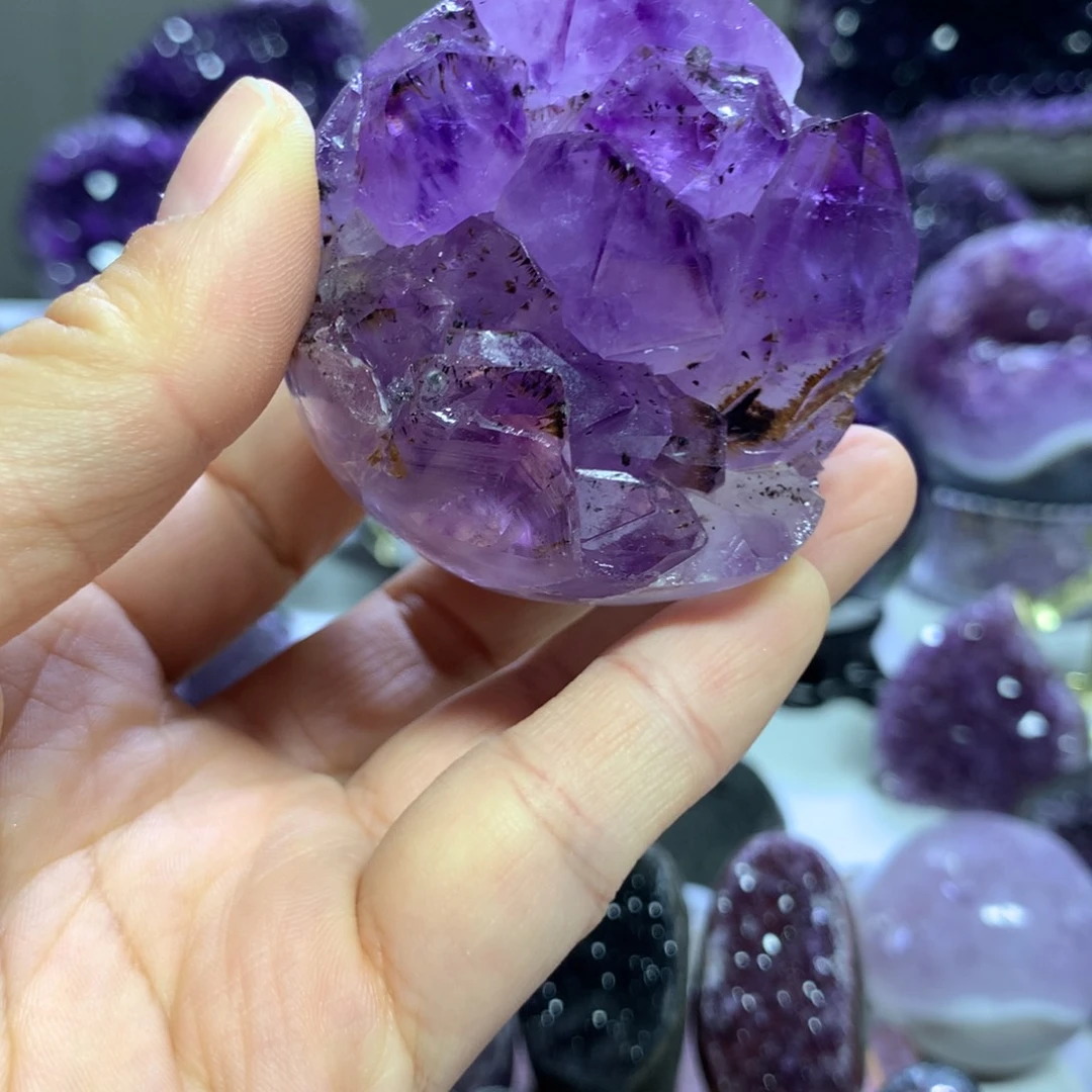 紫晶摆件未镶嵌水晶