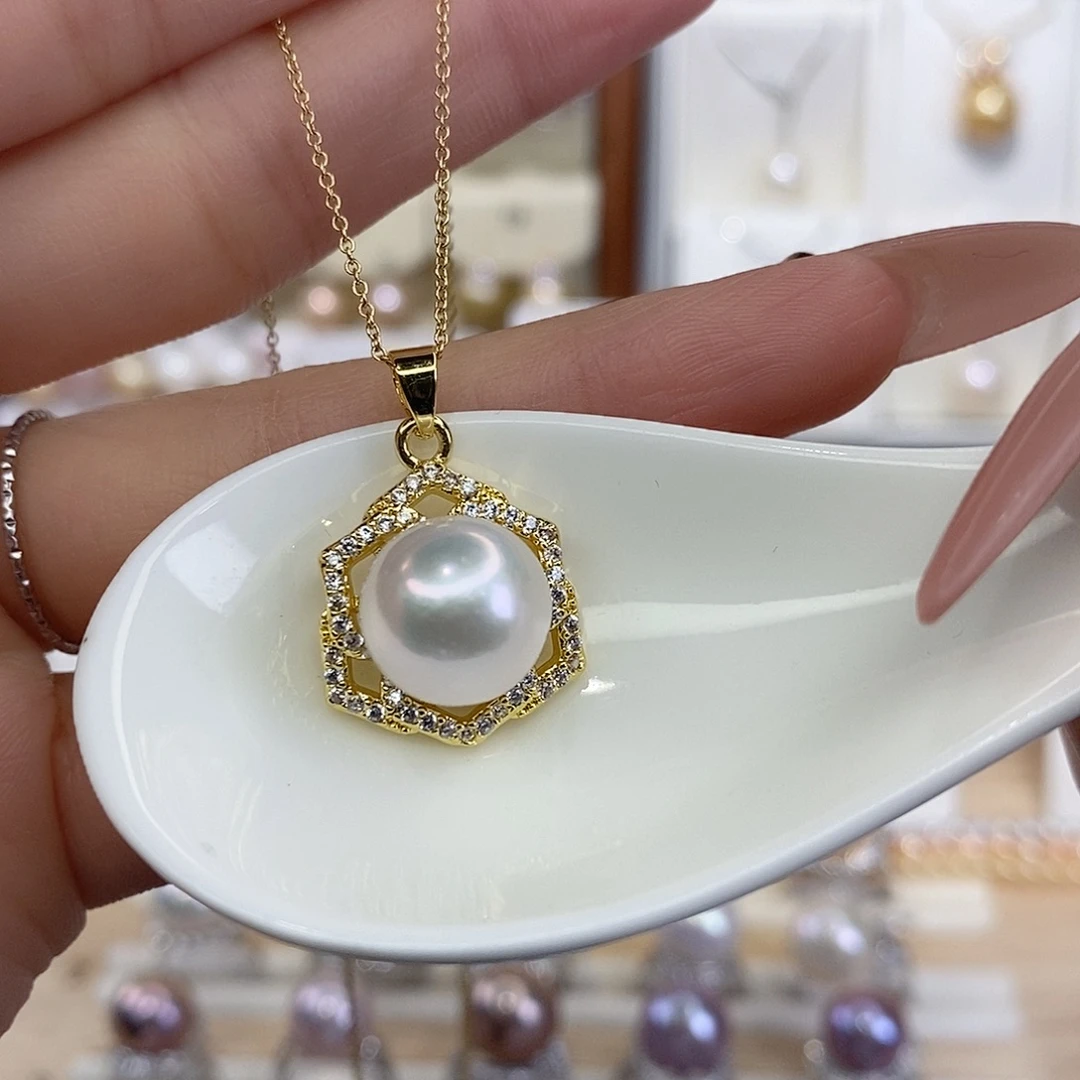 合金颈饰淡水珍珠F