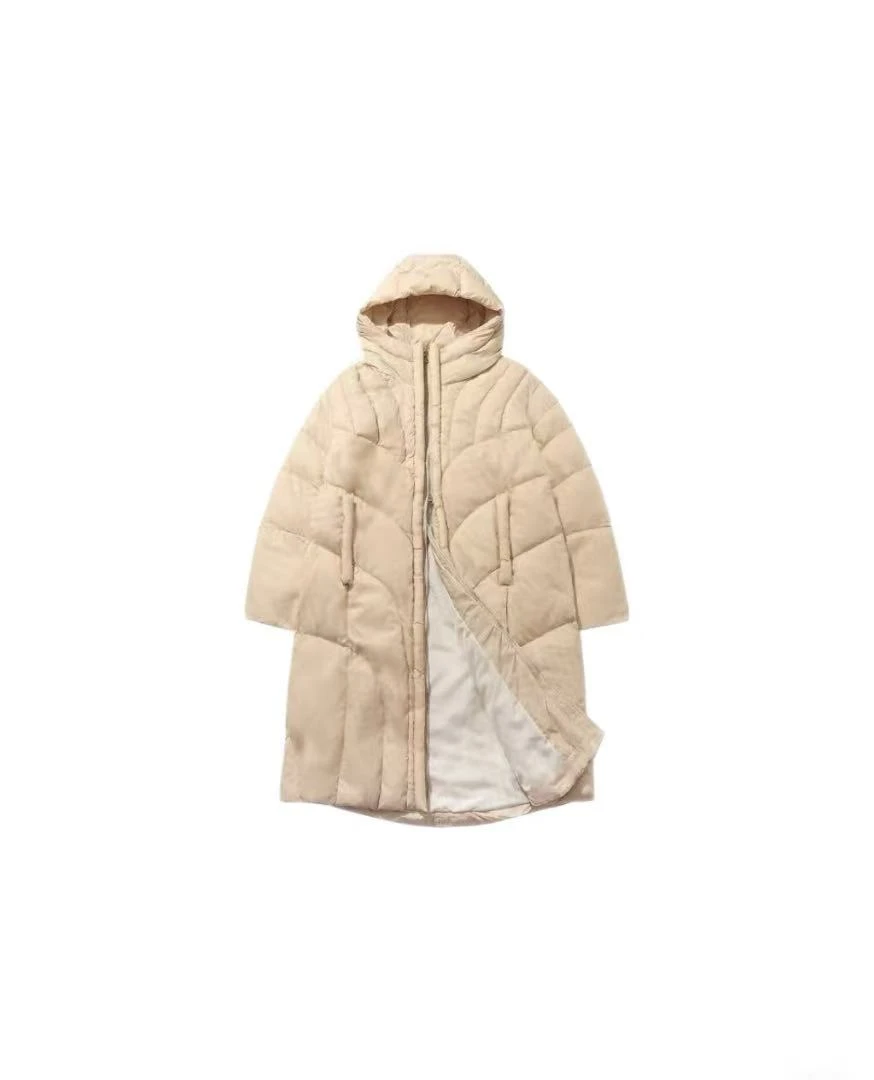 演出季 SHOWSEASON 异形绗格简约设计感纯色宽松羽绒服  男女同款