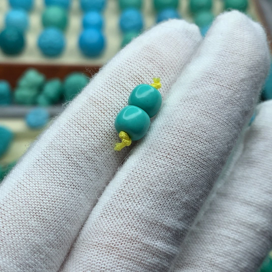 高瓷绿色卡7老邢一对