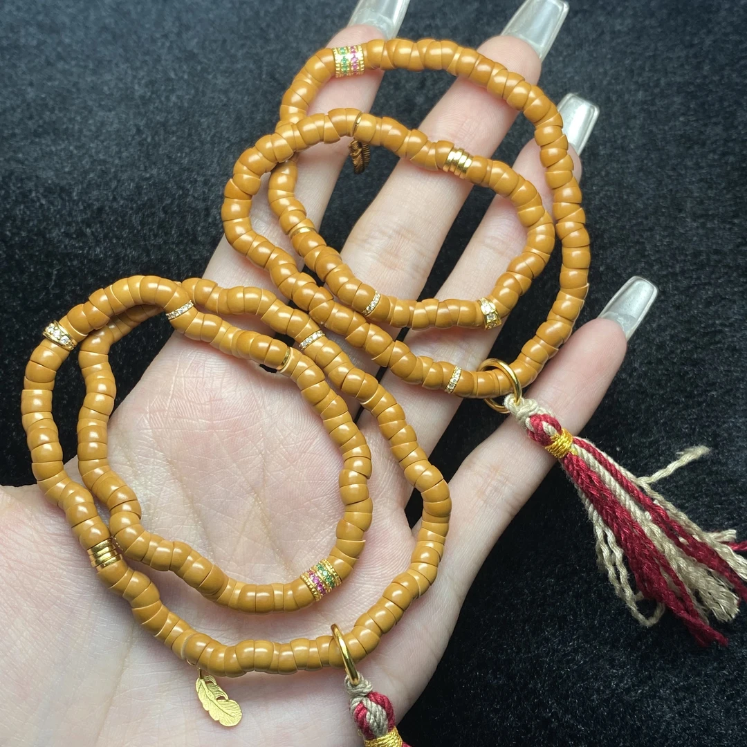 【铭记珠宝】橄榄核多圈手串6-DM200H52【多样性发一件】