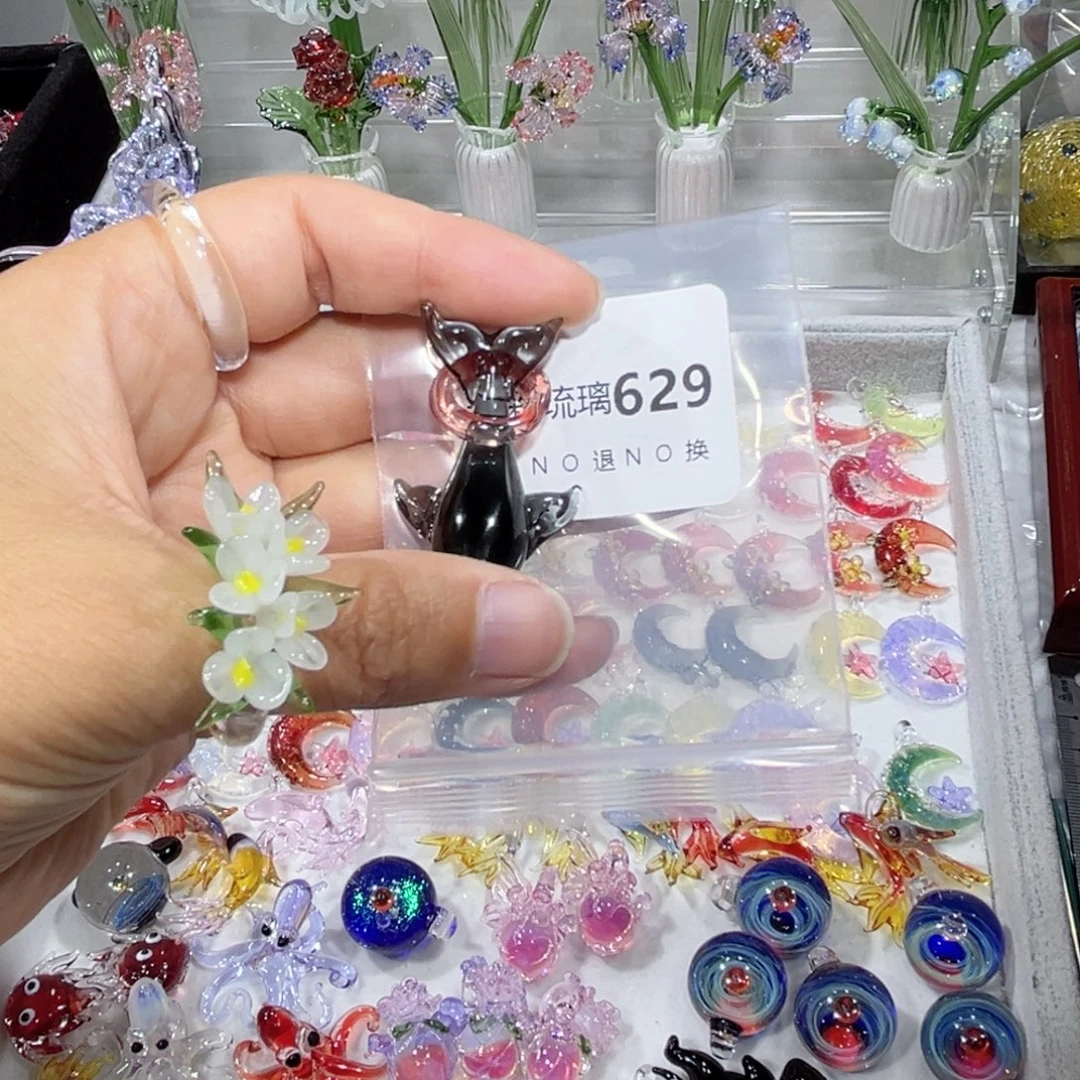 碎***笙玻璃颈饰629鲸鱼一个