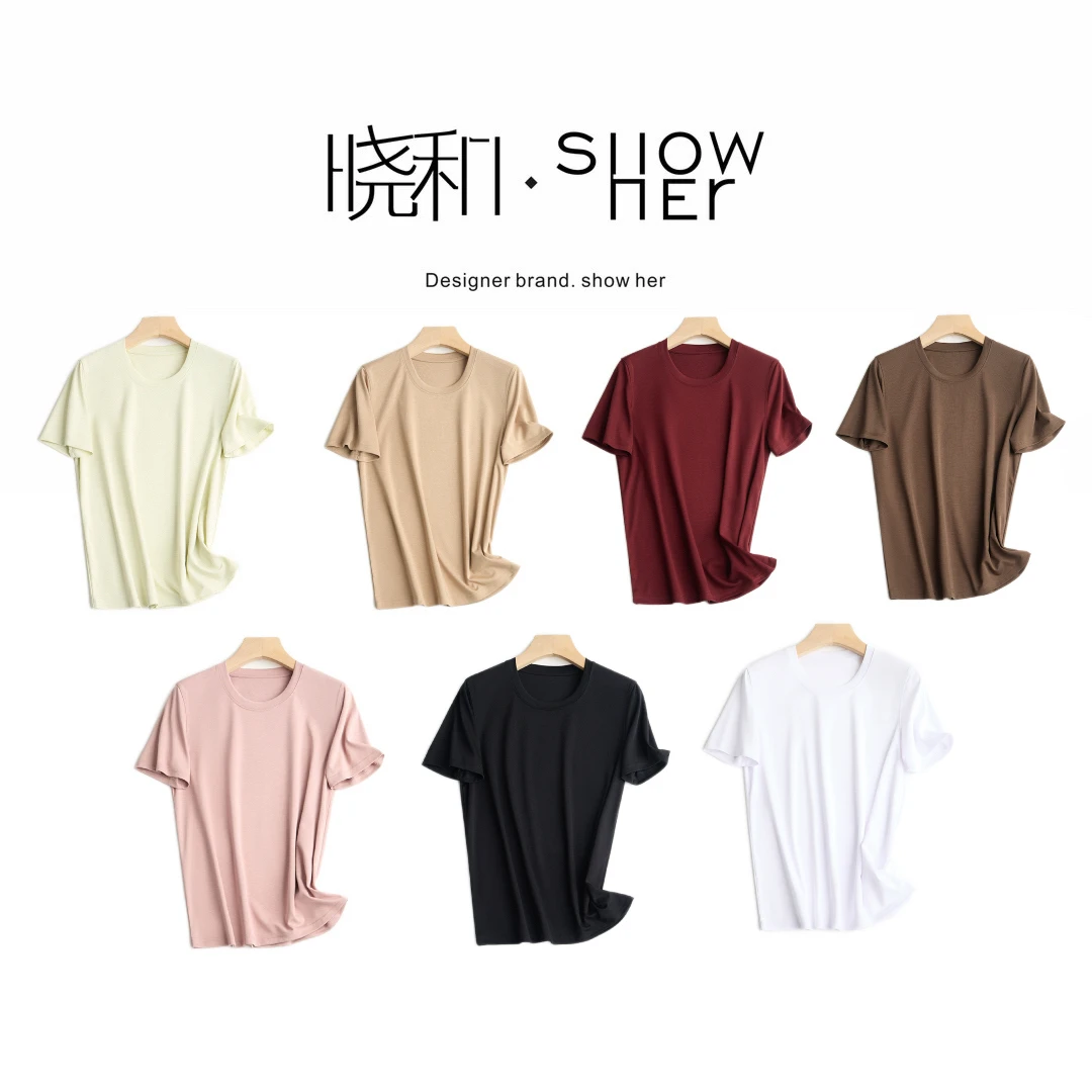 SHOW HER 【秋日】25s新款正肩显瘦女休闲T恤