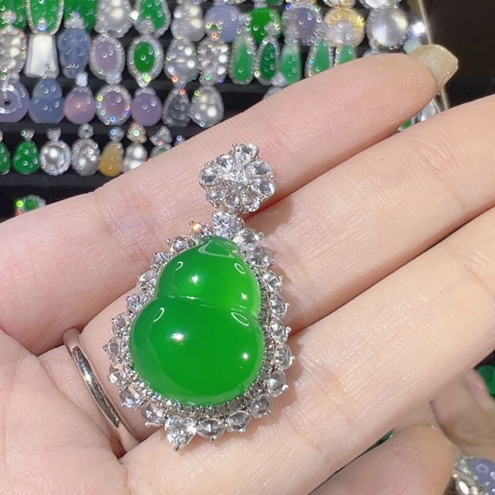 玛瑙/玉髓银S925镶嵌颈饰